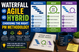 Waterfall vs Agile vs Hybrid: Choosing the Right PM Methodology